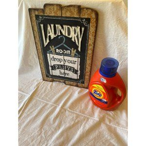 Laundry Room Wall Decor Wooden Sign